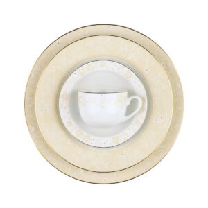 سرویس غذاخوری 74 پارچه چینی زرین ایران مدل ایتالیا اف گلدن رز درجه عالی