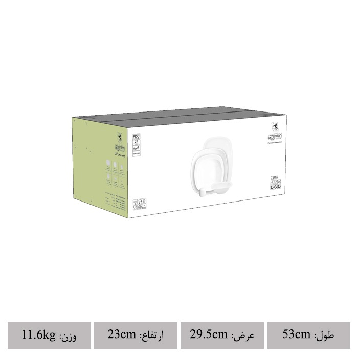 سرویس 27 پارچه کواترو چینی زرین طرح وگاس - تصویر 7