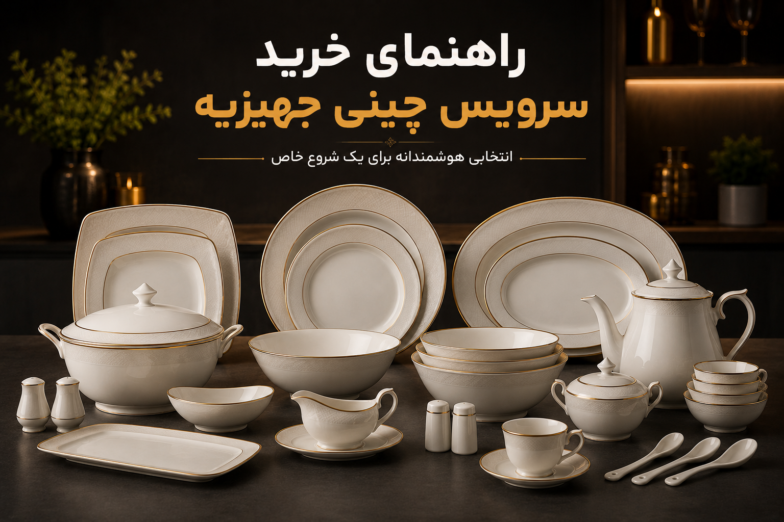 راهنمای خرید سرویس چینی جهیزیه؛ با مهم‌ترین نکات انتخاب سرویس چینی باکیفیت