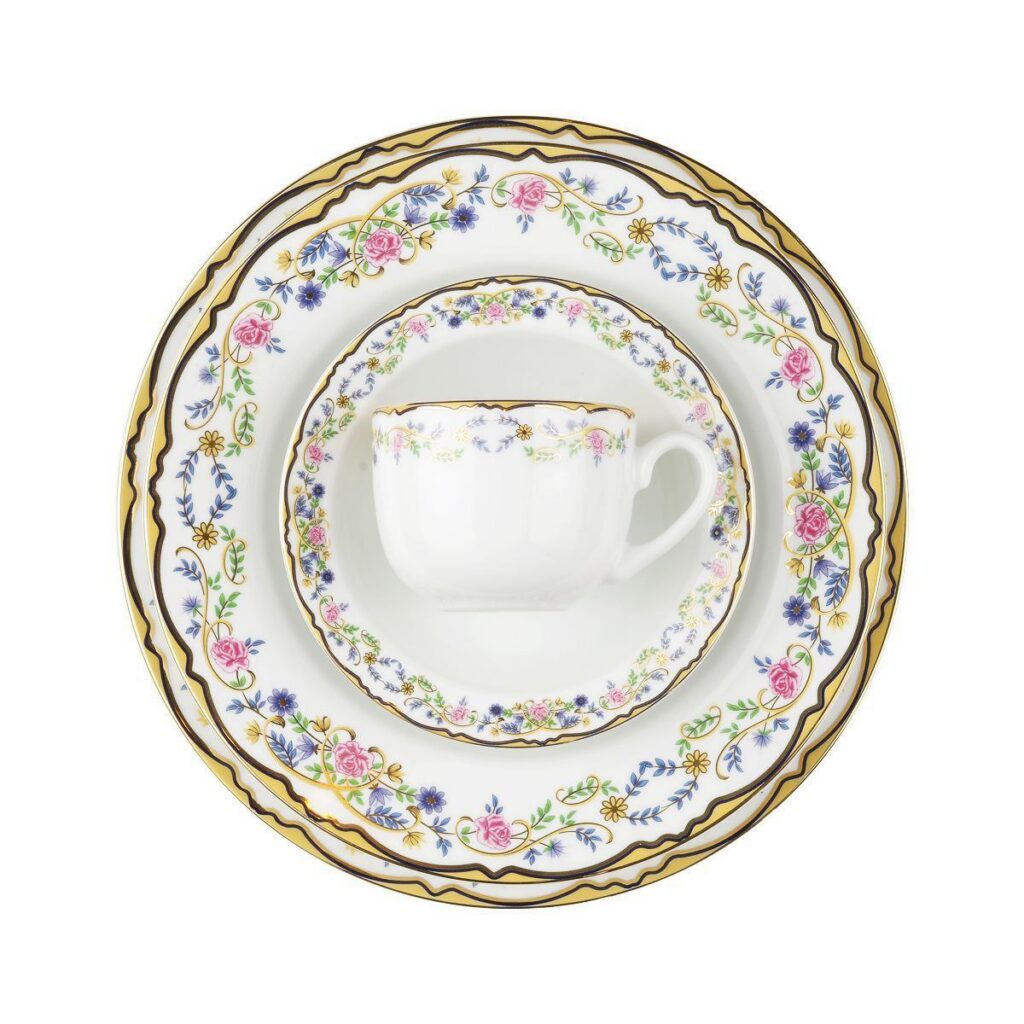 سرویس 102 پارچه چینی زرین آرایه گلستان درجه عالی