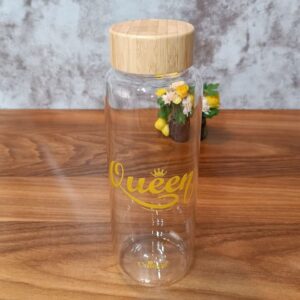 بطری درب بامبو یونیک مدل UN-3058 طرح Queen