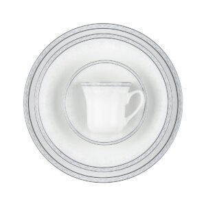 سرویس چینی 108 پارچه شهرزاد وایت رز 12 نفره چینی زرین