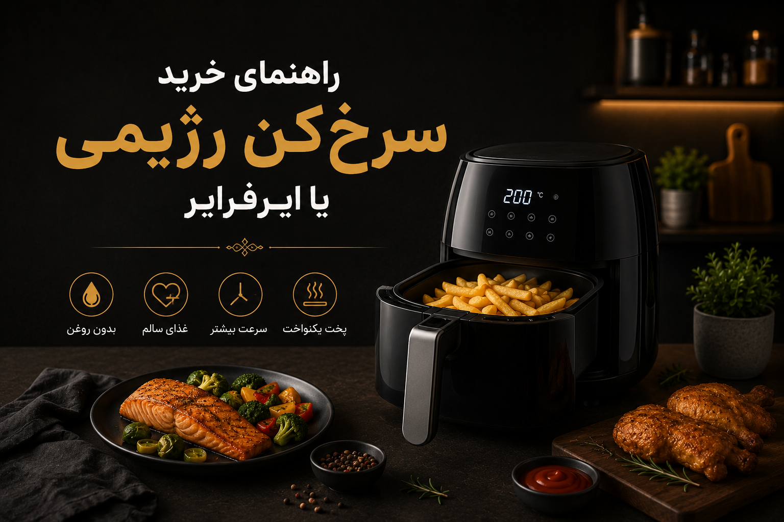 راهنمای خرید سرخ‌کن رژیمی یا ایرفرایر؛ بررسی مزایا و معایب و انواع مدل‌ها