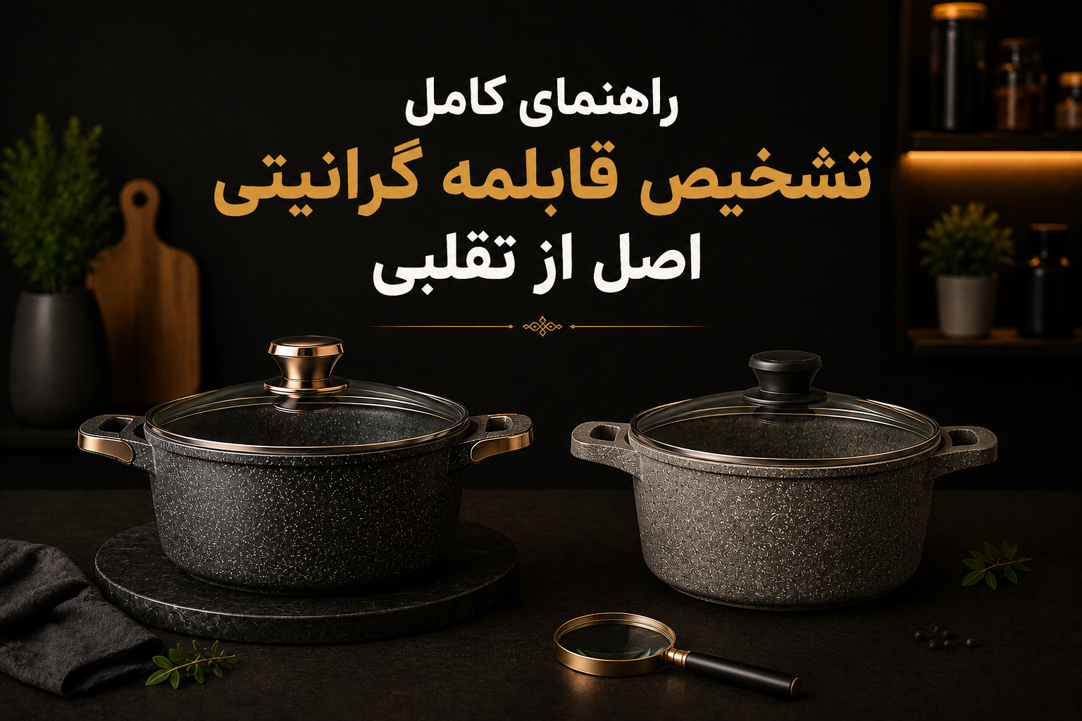 راهنمای کامل تشخیص قابلمه گرانیتی اصل از تقلبی