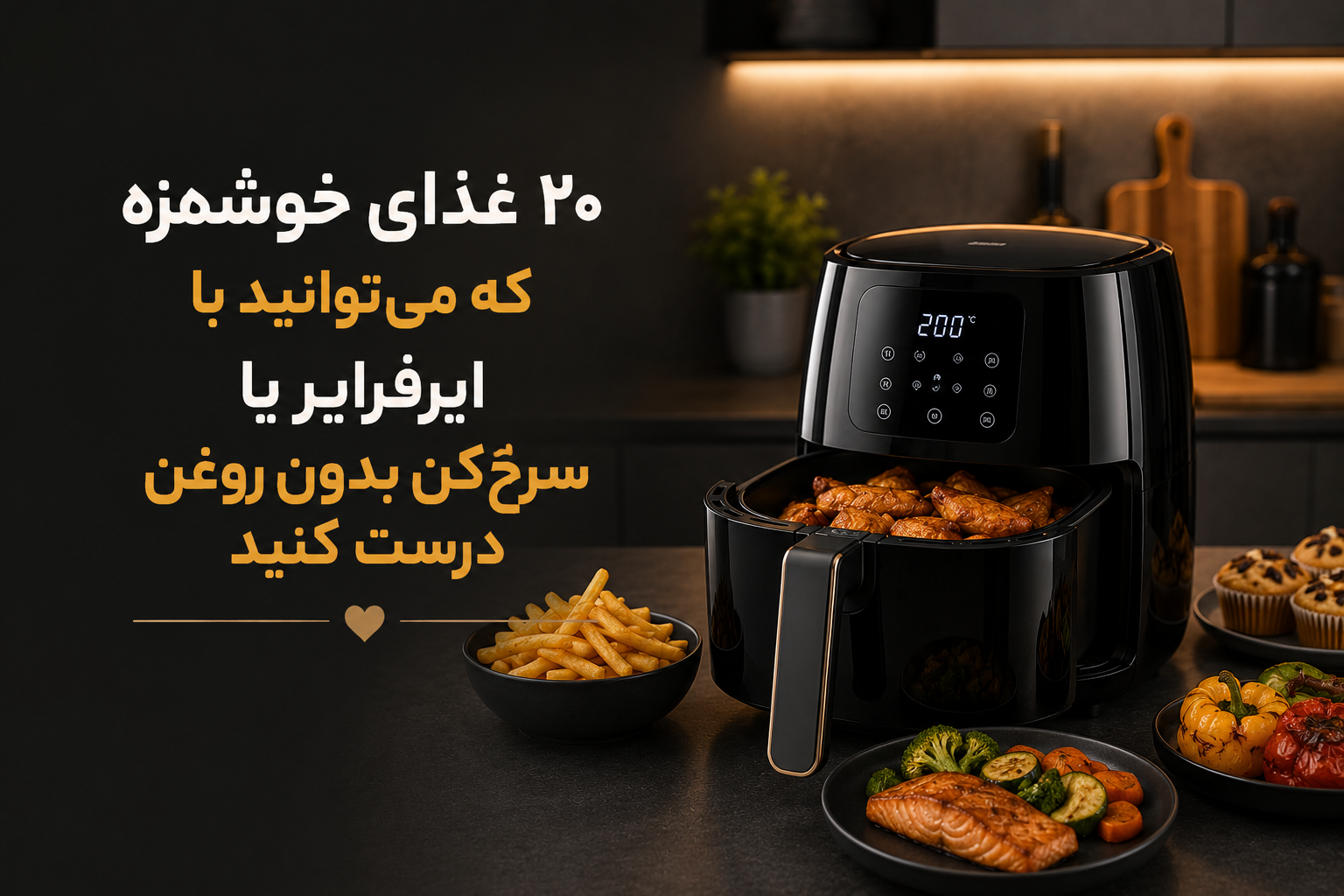 ۲۰ غذای خوشمزه که می‌توانید با ایرفرایر یا سرخ‌کن بدون روغن درست کنید