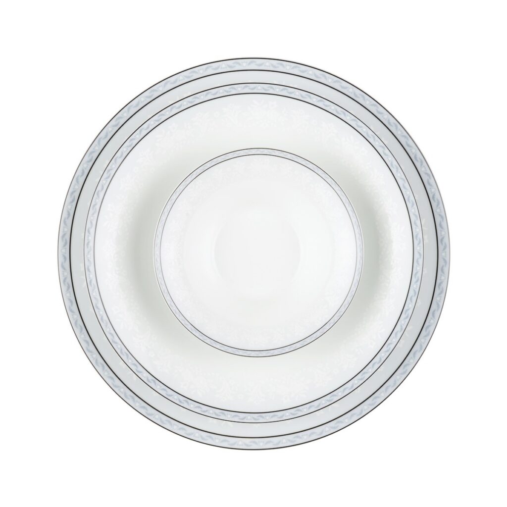 سرویس چینی 35 پارچه شهرزاد وایت رز 6 نفره چینی زرین